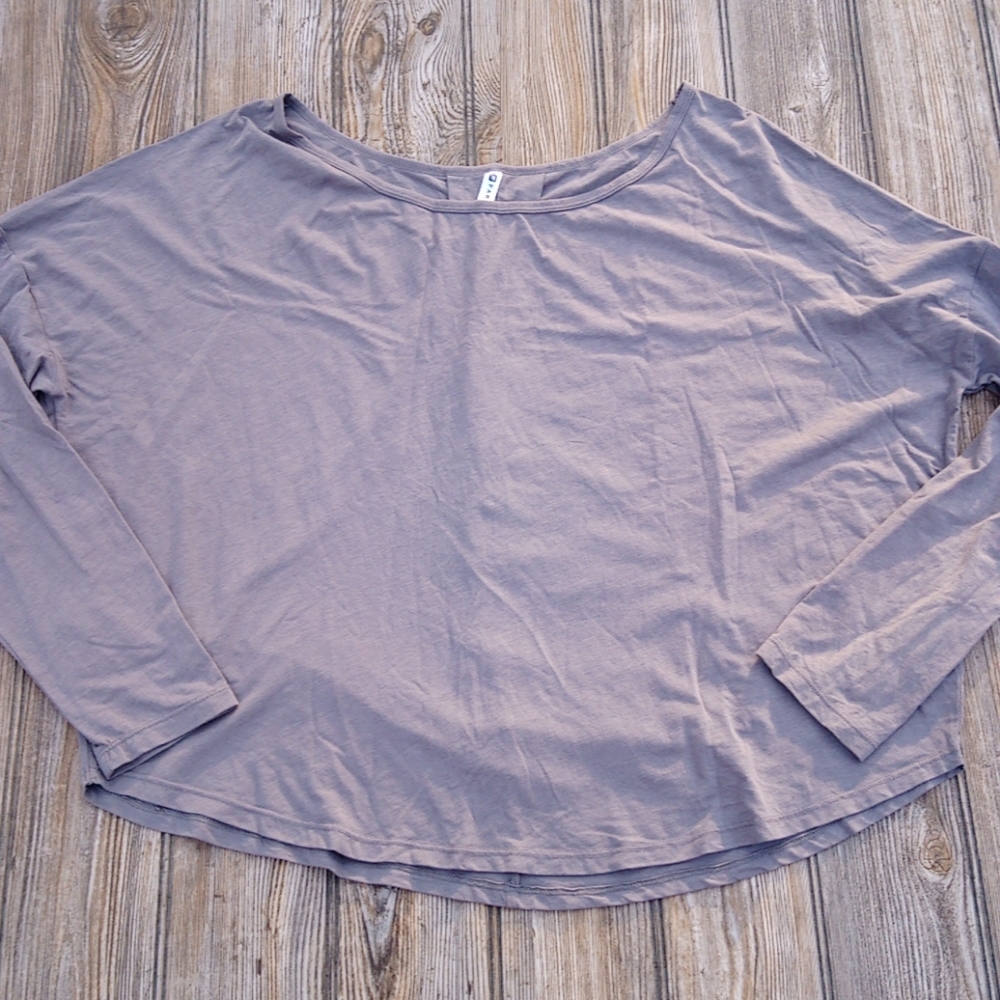 Fabletics Gray Lightweight Athletic Top - image 1